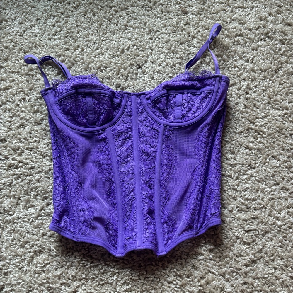Purple corset top